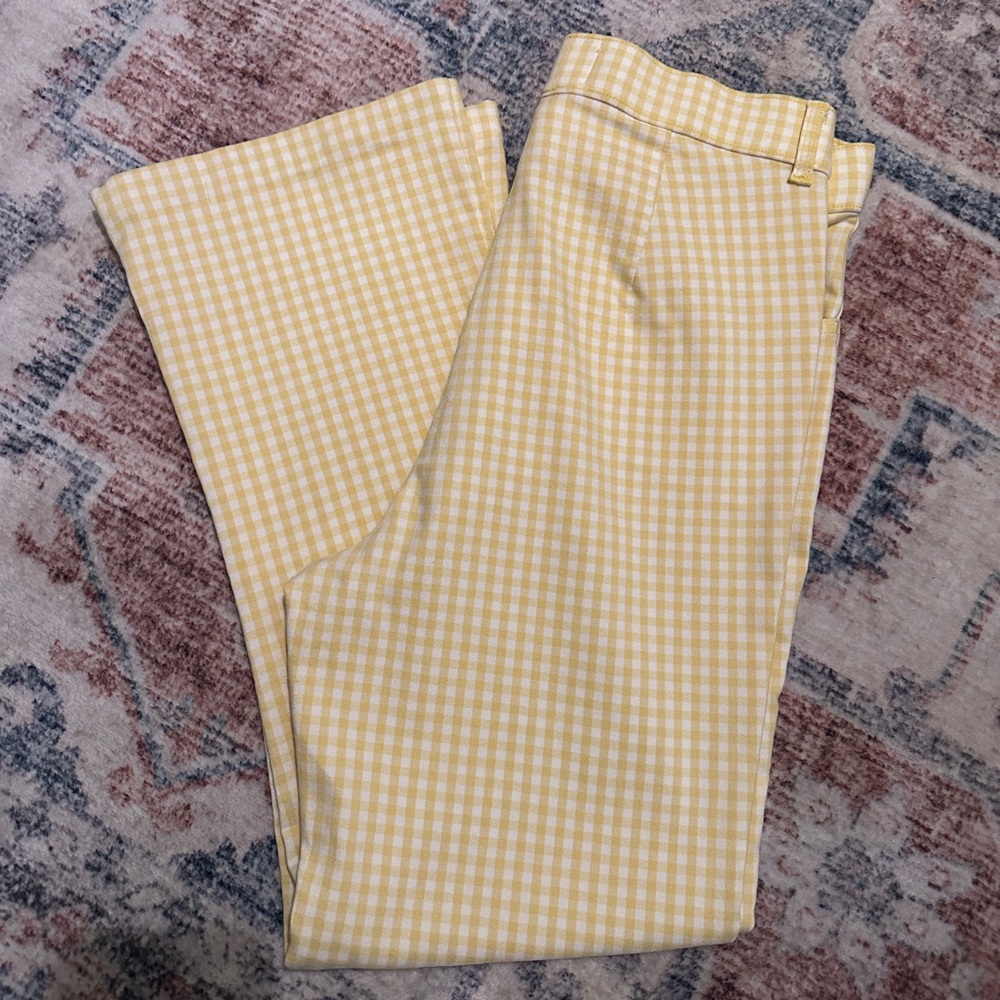 Hollister Yellow Gingham Women’s Chinos
